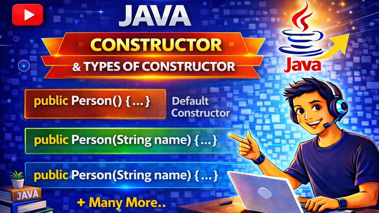 Constructor in Java | Default & Parameterized Constructor in Java With ...