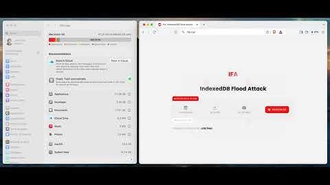 IFA PoC: Disk Flooding Attack via IndexedDB by Jose Pino