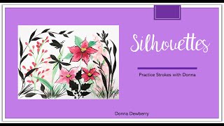 FolkArt One Stroke Practice Strokes With Donna - Silhouettes | Donna Dewberry 2021