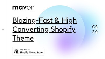 Mavon is a Blazing-Fast & High Converting Shopify Theme