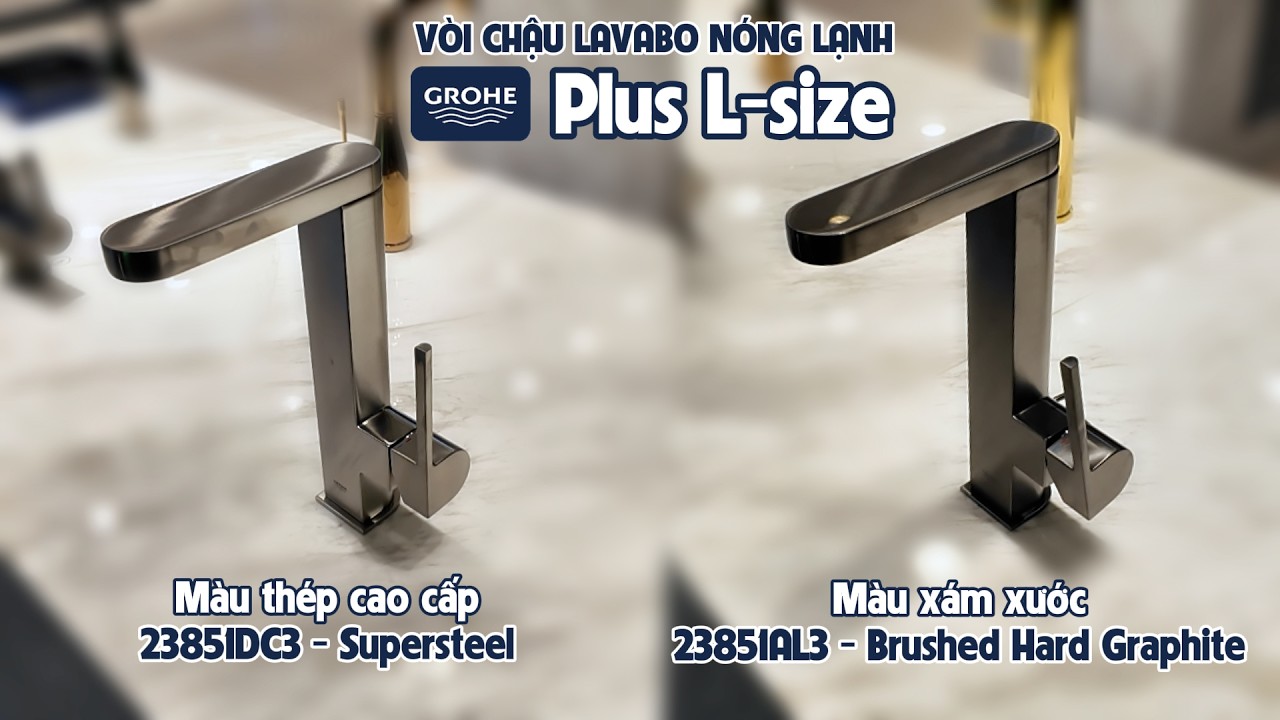 Vòi chậu nóng lạnh Plus GROHE 23851003 màu Chrome