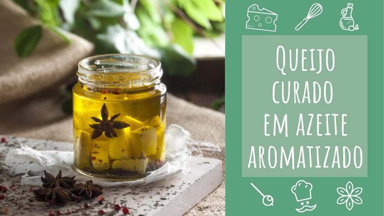 Queijo curado em azeite aromatizado (receita si