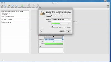how to create encrypted disk image in Mac OS X