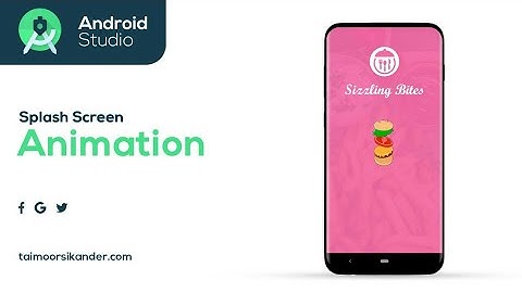 Splash Screen Android Studio | Splash Screen | Android