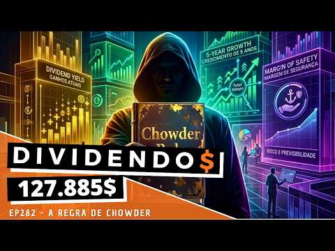 Dividendos - EP282 A Regra de Chowder: O teste do Algodão para Dividendos!