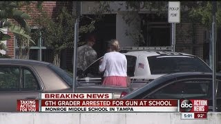 Sixth grader arrested for gun at school