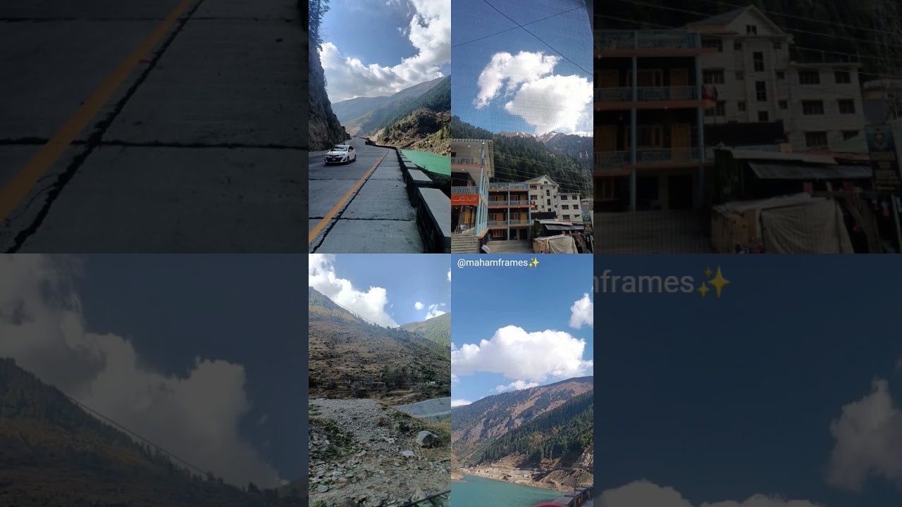 On the way to Naran 💚 Every turn of the road was a new piece of heaven— mountains,peace all around✨🚗