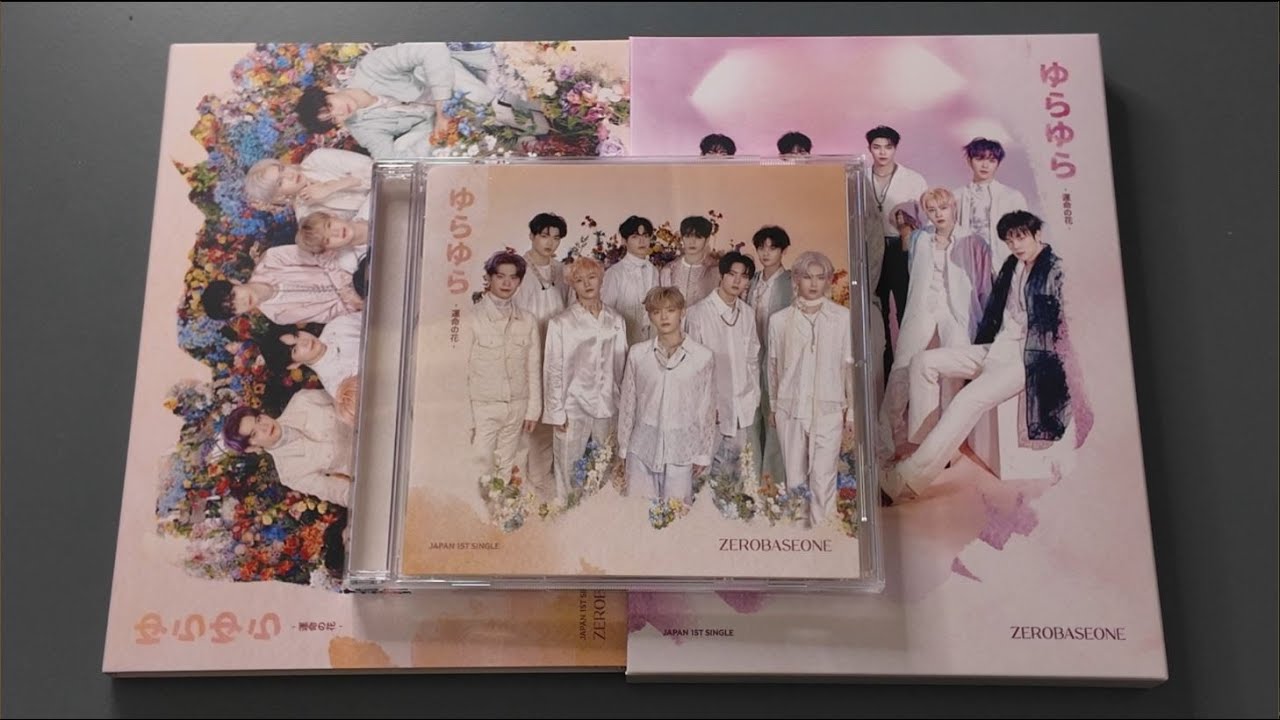 🌹ZEROBASEONE (ZB1) Japanese Debut Yura Yura (All Vers.) Unboxing
