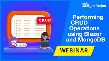 Performing CRUD operations using Blazor and MongoDB [Webinar]