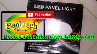 Basic Installation lampe-led circulaire