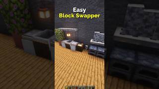 How to Make an Easy Block Swapper in Minecraft – Redstone | CupSapling #minecraft #shorts #redstone
