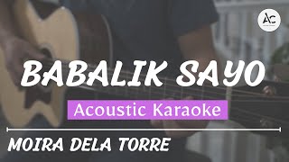 Babalik Sa'yo - Acoustic Karaoke (Moira dela Torre) (with guitar chords)