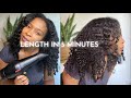 How To Stretch Your Twist Out With A Blow Dryer - Minimal Heat On Natural Hair