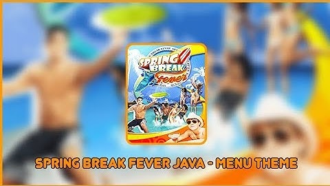 Spring Break Fever Java - Menu Theme