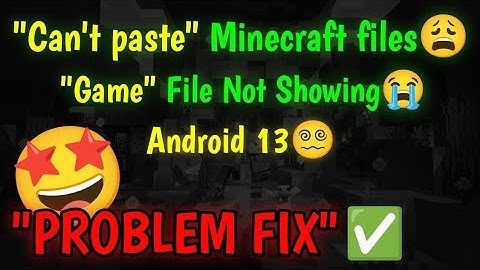 Minecraft "Games" File Not Showing "Problem Fix" | Can