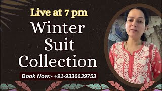 Winter Suit Live@9336639753#winter#premium #suit#set#live#cotton#chikankari#gown#garara#plazzo#pant