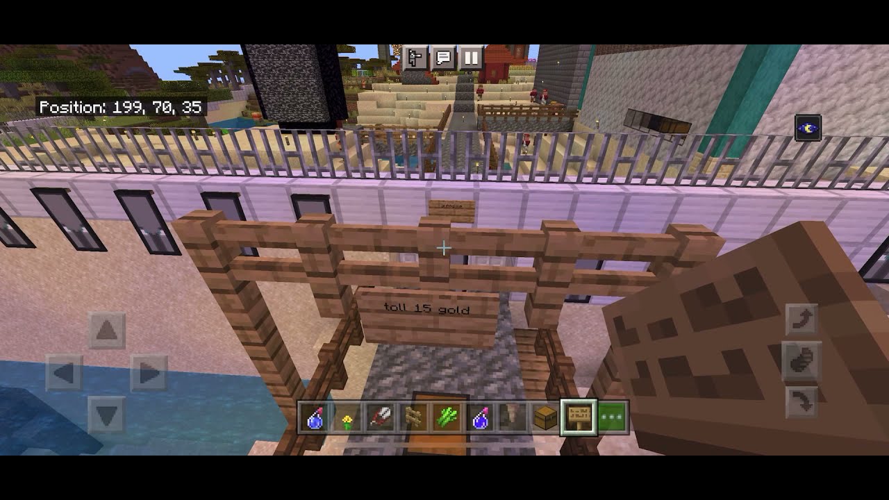 How to build a basic toll booth in minecraft