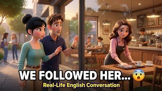 WE FOLLOWED HER... 😲 | Real-Life English Conversation | A1–A2 English Learners