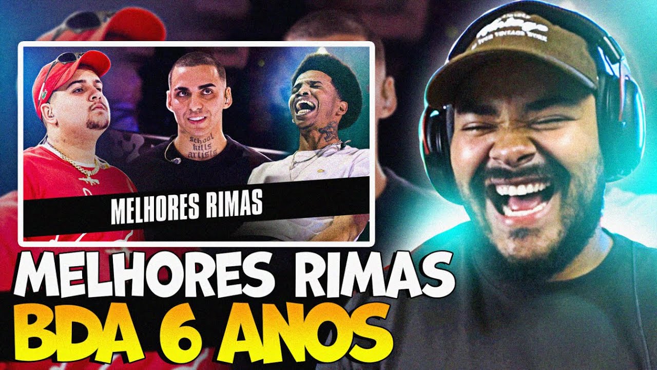 Eu REAGI PELA PRIMEIRA VEZ às MELHORES RIMAS da BDA 6 ANOS!