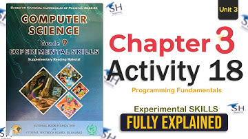 Class 10 Computer Science Practical  Chapter 3 Activity 18  Federal Board (NBF)