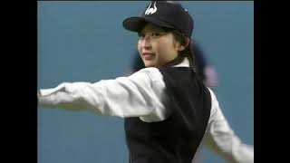 小野真弓　始球式　近鉄 vs オリックス