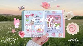 soft summer vlog 🍡 journal flip through, café + korean snack hunting  screenshot 2