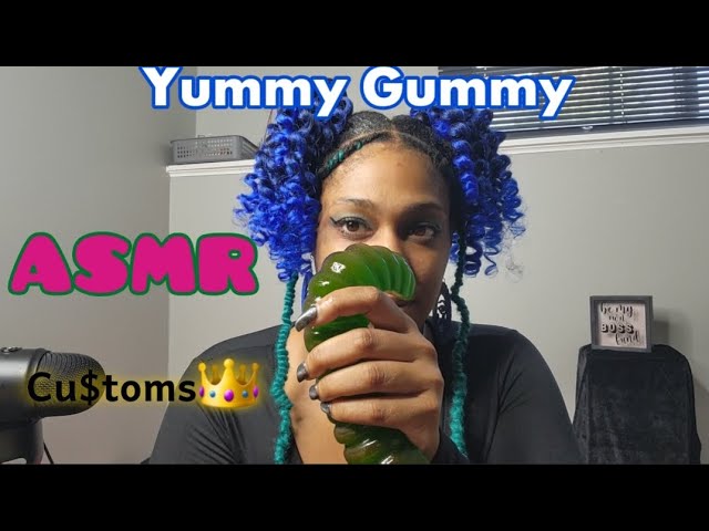 Gaint Gummy Worm| Nibbles & Chews ASMR