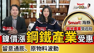 鎳價漲，鋼鐵產業受惠，彰源、大成鋼等可關注，烏俄續戰留意通膨、原物料波動｜范振鴻，佑佑｜理財佑佑班