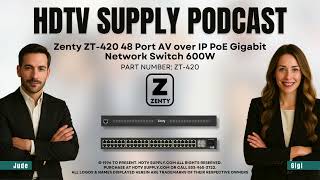 Zenty ZT-420 48 Port AV over IP PoE Gigabit Network Switch 600W