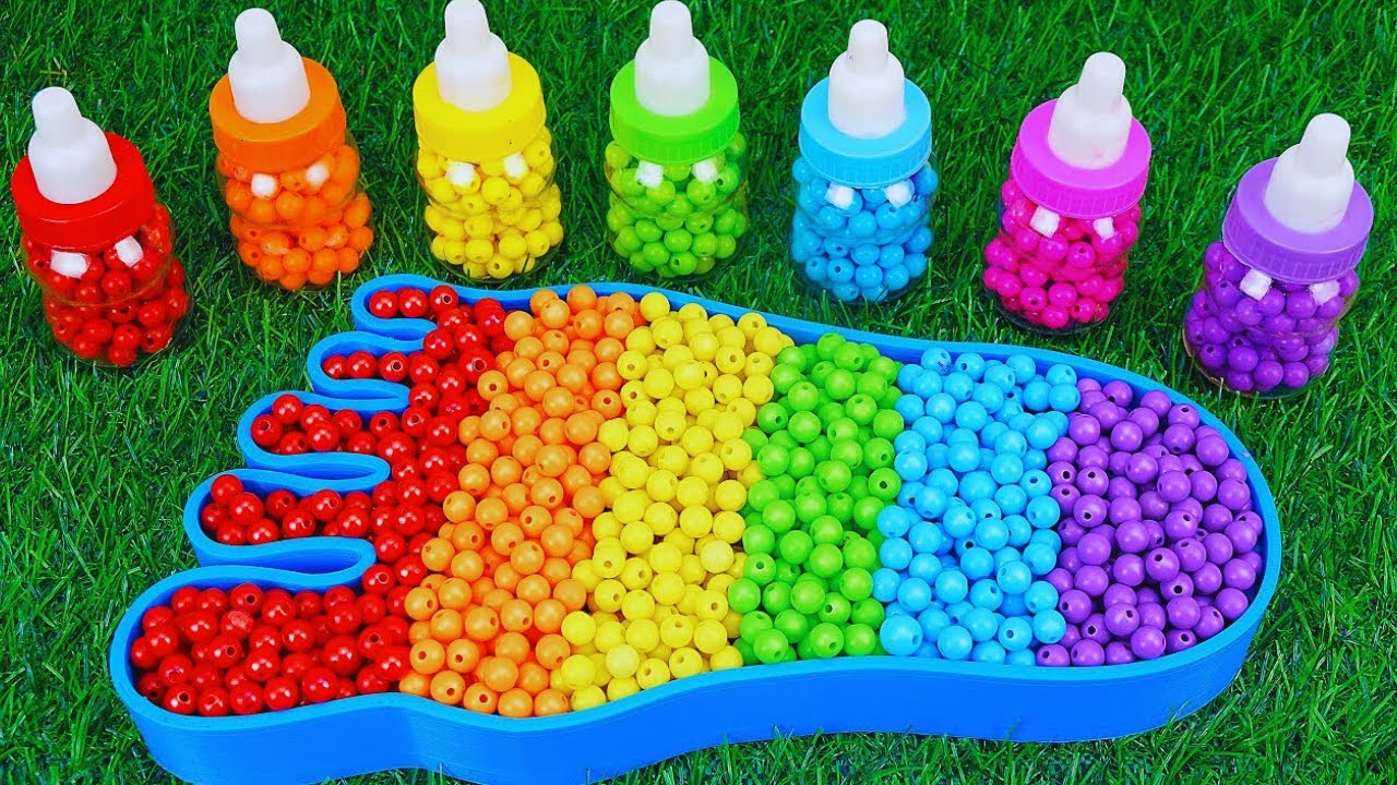 Satisfying Video l How to make Rainbow Color Bathtubs FROM Painted