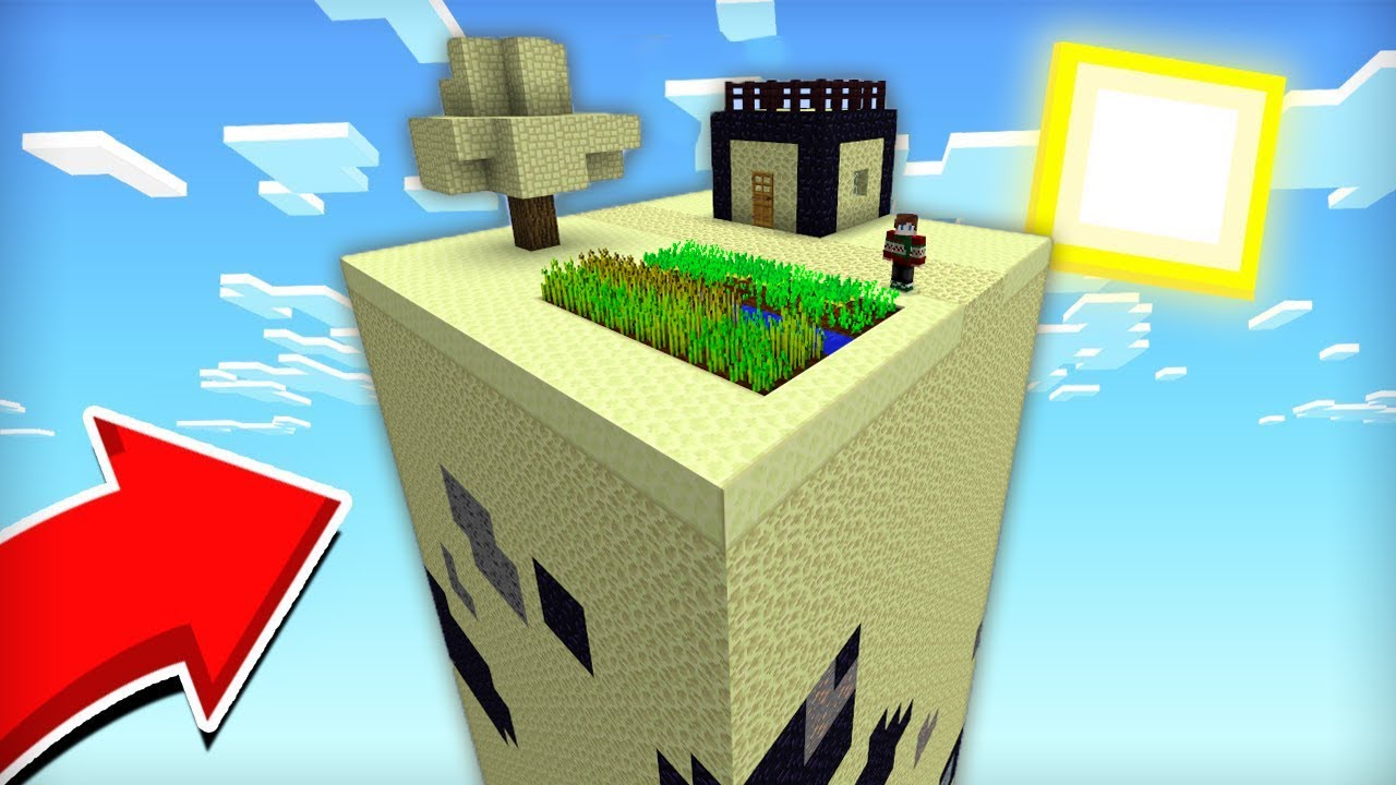 Карта майнкрафт выживание на одном чанке