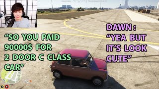 Sykkuno Trolling DAWNS 90000$ Car