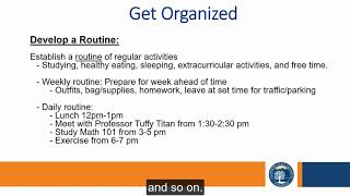 Organization & Time Management - DSS Study Skills Series