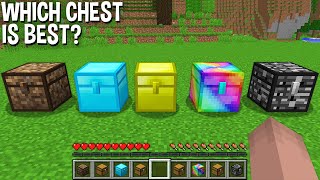 WHICH DIRT CHEST or DIAMOND CHEST or GOLD CHEST or RAINBOW CHEST or BEDROCK CHEST is BETTER ?