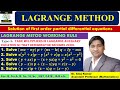 Lagrange Method for Partial Differential Equations | Lagrange Method PDE | Type 3 Questions