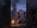 "5 Million Years Ago: Primitive Men Roast & Feast on Fire 🔥🍖 | Ancient Survival Story"