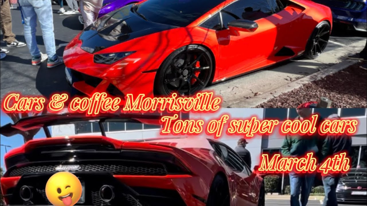 Cars and coffee morrisville nc 3423 live!! YouTube