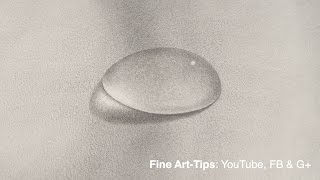 ⁣How to Draw A Water Drop With Pencil
