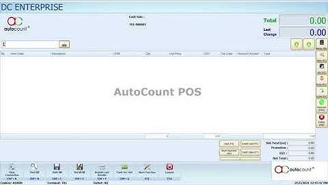 Autocount POS 5.0: How to Set Quantity