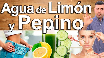 ¿Qué beneficios tiene beber agua de limón y pepino?