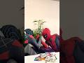 Black Spiderman & Red Spiderman 🕷️ Fist Fight #spiderman #spidermanfunny #spidermanfight