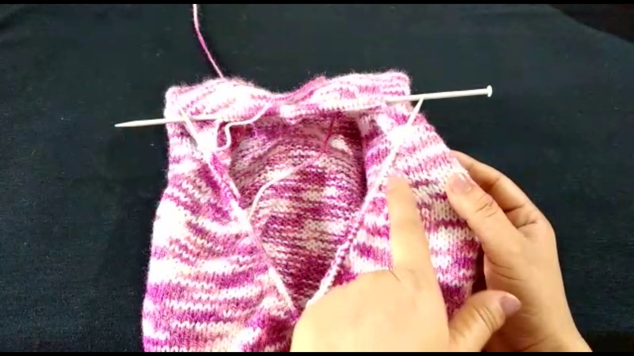Half Sweater Neck Baby Sweater Neck Knitting V Gala Gale Ki Bunai