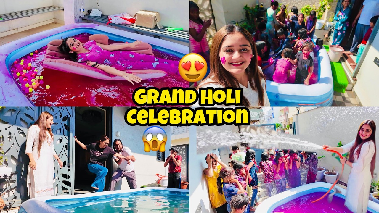 Grand Color Holi Celebration me Bhang Khila di 😱 Bindass Kavya Holi 2026