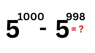 A Nice Math Problem 5^100-5^998 | Best Trick.