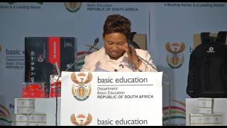 Minister Angie Motshekga announces 2015 Matric Results