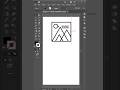 This is how i created a minimal logo design for my client #illustrator #tutorial #logodesign