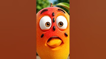 Mango bites itself  #ai #animation #digitalart #funny #midjourney