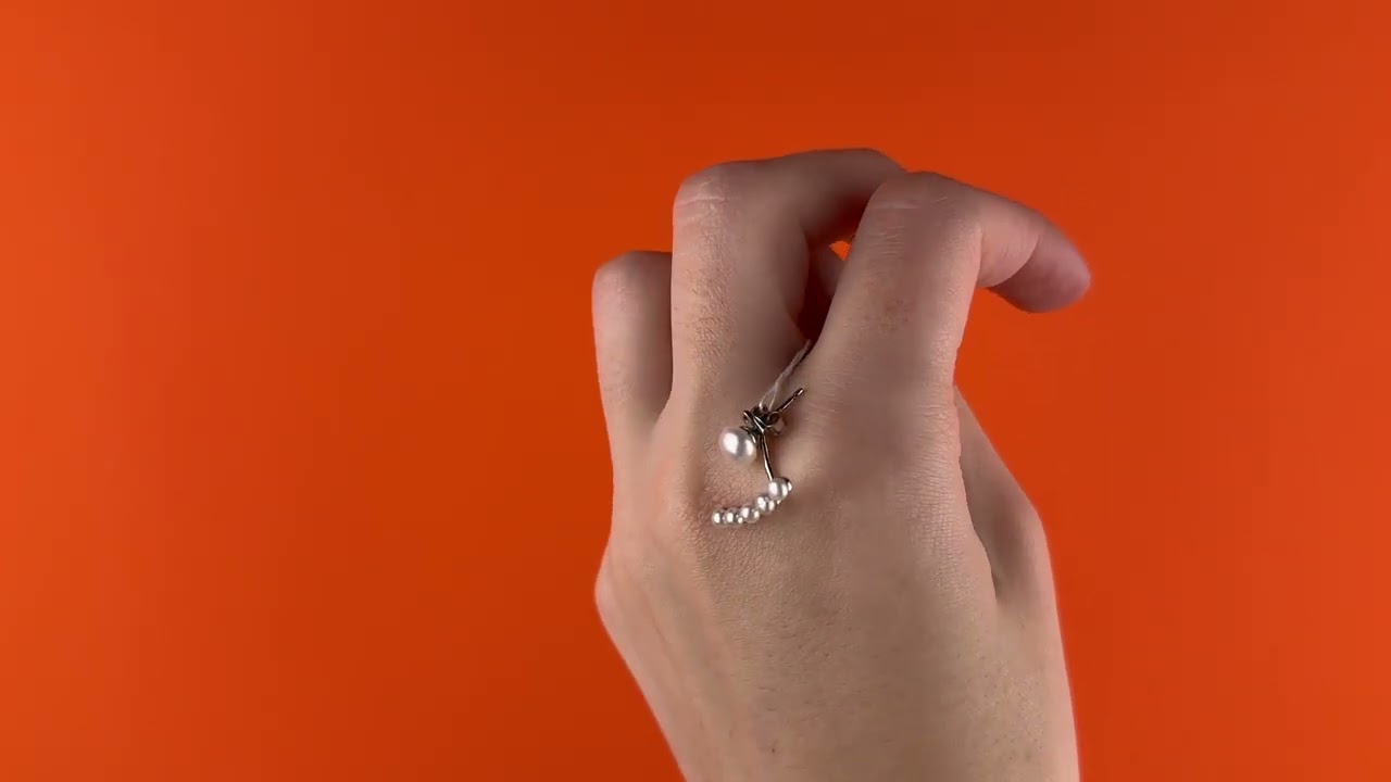 Срібні сережки з перлами 715.10, огляд від Ювелір Капітал jewelshop.com.ua