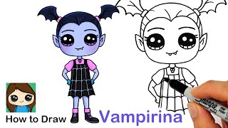 How to Draw a Vampire Girl | Vampirina