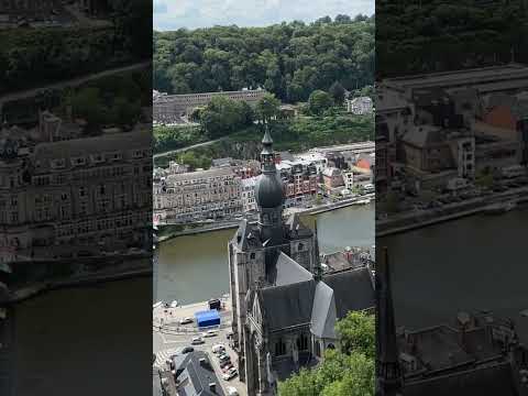 Бельгія - красивый вид на город- Dinan landscape.